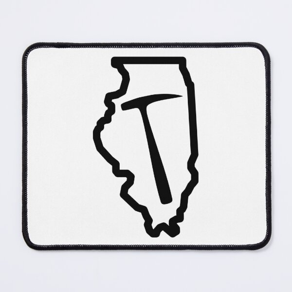 Item preview, State of Illinois Geologist Rock Hammer, Rockhounding Geology Gift designed and sold by tumbleweedphoto.