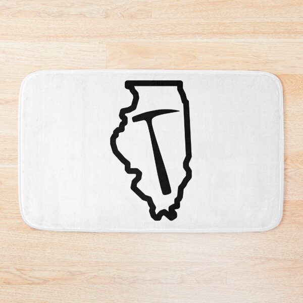 Item preview, State of Illinois Geologist Rock Hammer, Rockhounding Geology Gift designed and sold by tumbleweedphoto.