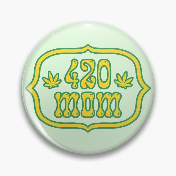 Item preview, 420 Mom - Yellow and Green with Pot Leaves designed and sold by wildeweed.