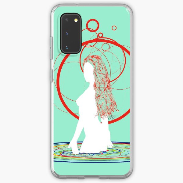red hair in the water Samsung Galaxy Soft Case