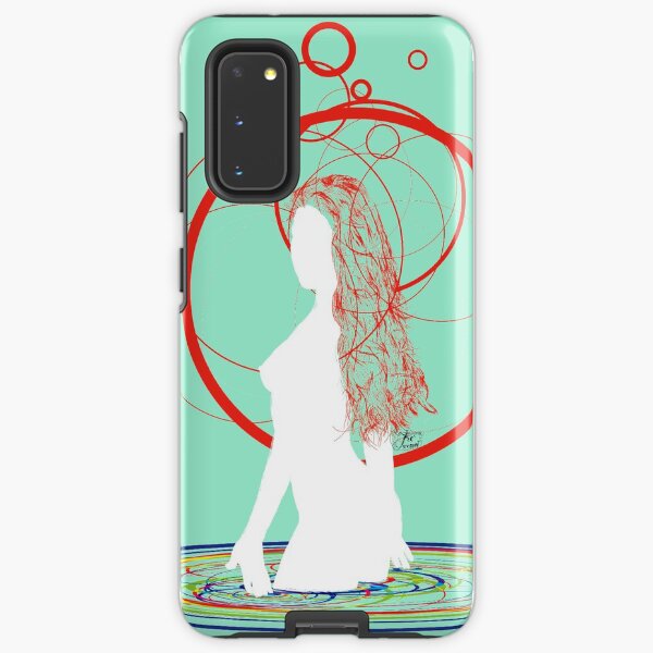 red hair in the water Samsung Galaxy Tough Case