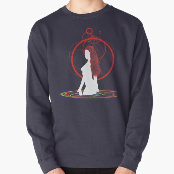 red hair in the water Pullover Sweatshirt