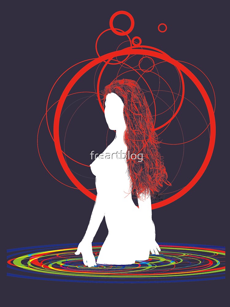 red hair in the water by freartblog