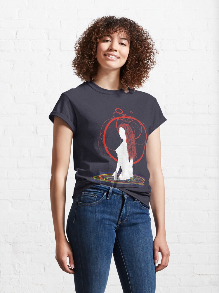 Alternate view of red hair in the water Classic T-Shirt
