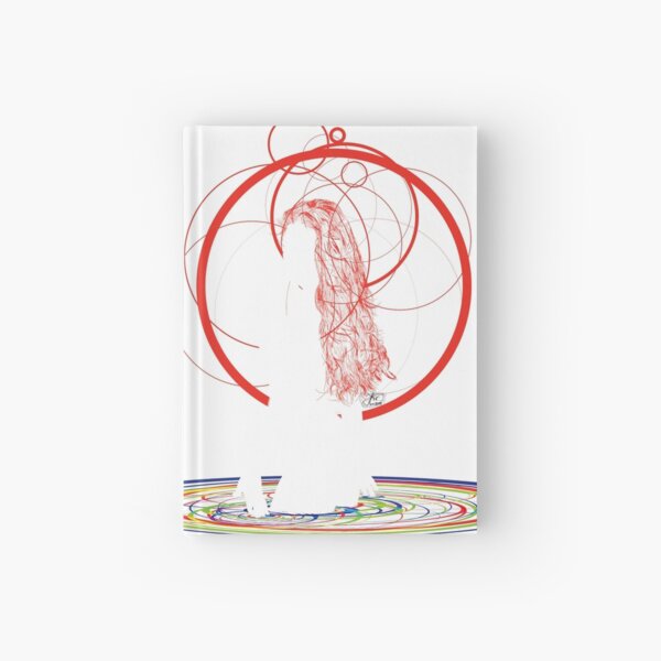 red hair in the water Hardcover Journal