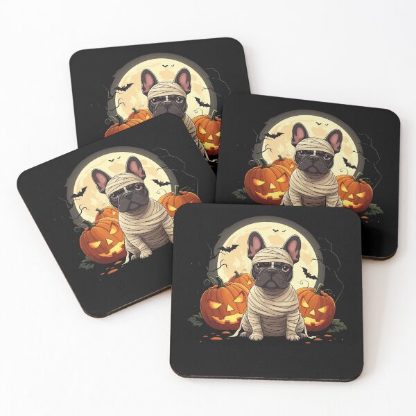 Item preview, Spooky French Bulldog Mummy Full Moon - Halloween Dog designed and sold by studiopekepeke.