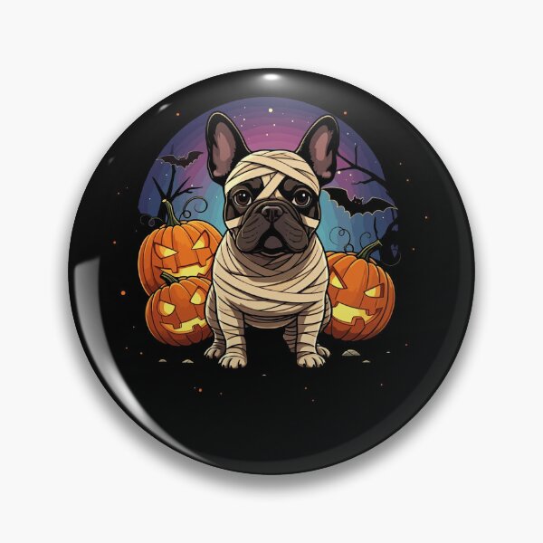 Item preview, Spooky French Bulldog Mummy Full Moon - Halloween Dog designed and sold by studiopekepeke.