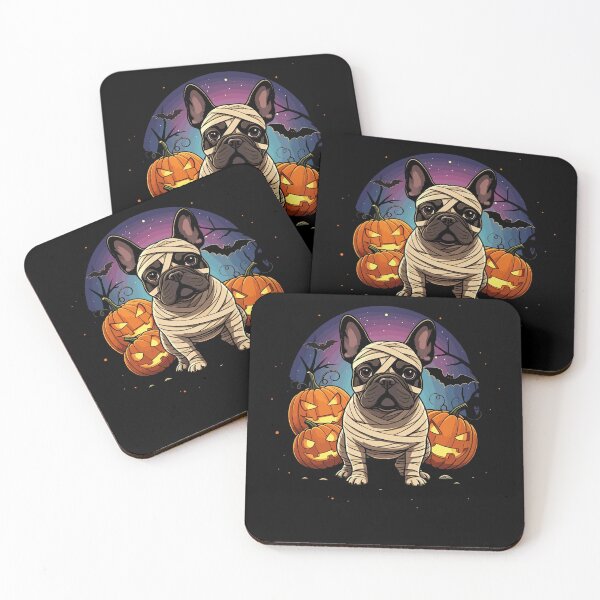 Item preview, Spooky French Bulldog Mummy Full Moon - Halloween Dog designed and sold by studiopekepeke.