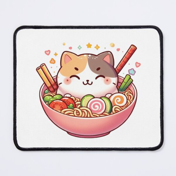 Item preview, Food Chibi Series - Cute Mewo Noodle Chan designed and sold by xiaoxiaochibi.