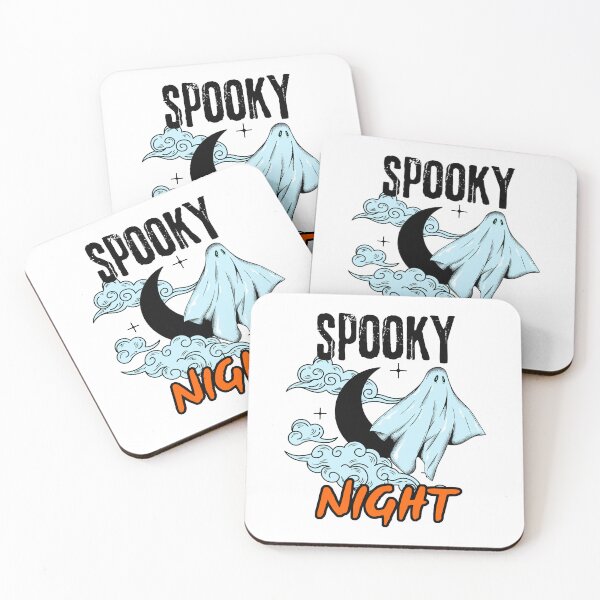 Item preview, Spooky Night and ghost in the moon, halloween designed and sold by OmikronStore.