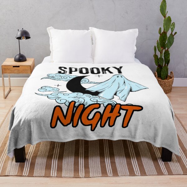Item preview, Spooky Night and ghost in the moon, halloween designed and sold by OmikronStore.