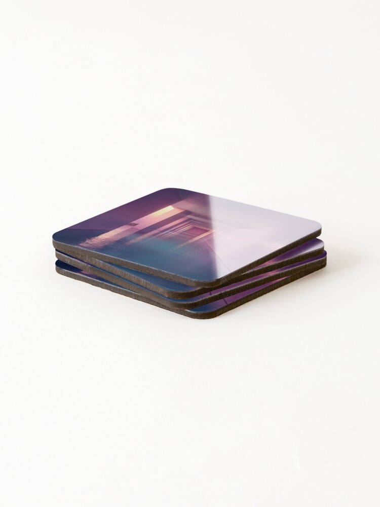 Thumbnail 4 of 5, Coasters (Set of 4), Ethereal Reflection designed and sold by Viktor Surzhko.