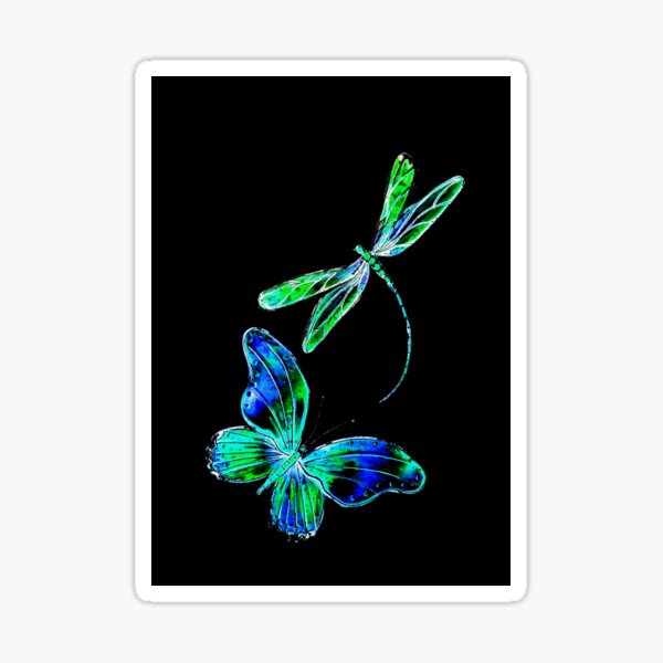 Item preview, Blue Wings on Black designed and sold by Linda Callaghan.
