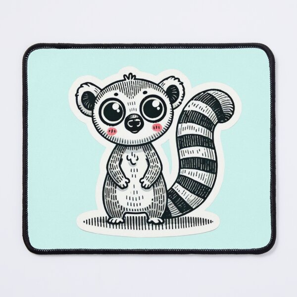 Item preview, Cozy Cute Lemur designed and sold by Bug-and-Dove.