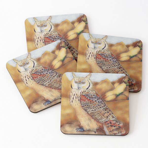 Item preview, Pharaoh Eagle Owl designed and sold by pinkyjainpan.