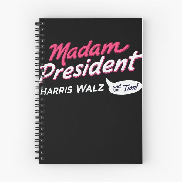 Aperçu de l'œuvre Madame la Présidente Rose et Tim - Harris & Tim Walz 2024 créée et vendue par studiopekepeke.