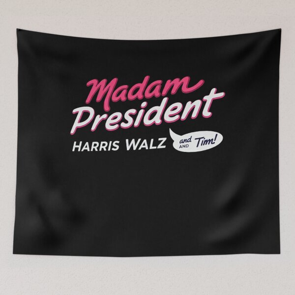 Item preview, Pink Madam President And Tim - Harris & Tim Walz 2024  designed and sold by studiopekepeke.