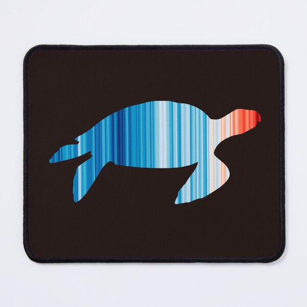 Item preview, Climate Change Stripes - Sea Turtle outline designed and sold by Frank J. Art.