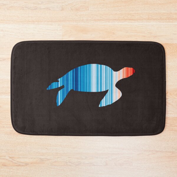 Item preview, Climate Change Stripes - Sea Turtle outline designed and sold by Frank J. Art.