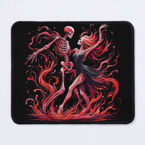 Item preview, Dancing skeleton couple designed and sold by GothicRubette.