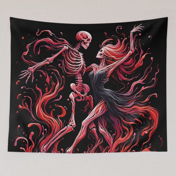 Item preview,  Dancing skeleton couple  designed and sold by GothicRubette.