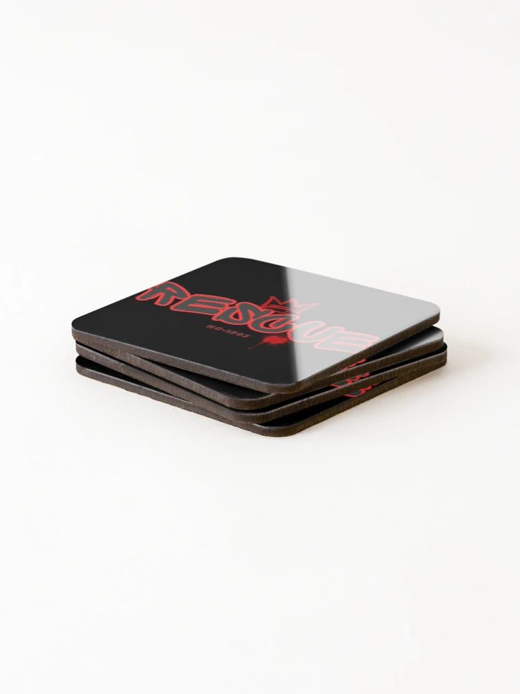 Thumbnail 4 of 5, Coasters (Set of 4), Red Rescue HC-130J designed and sold by RQS-Loadmaster.