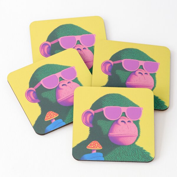 Item preview, Groovy Green Simian designed and sold by theartofoneness.