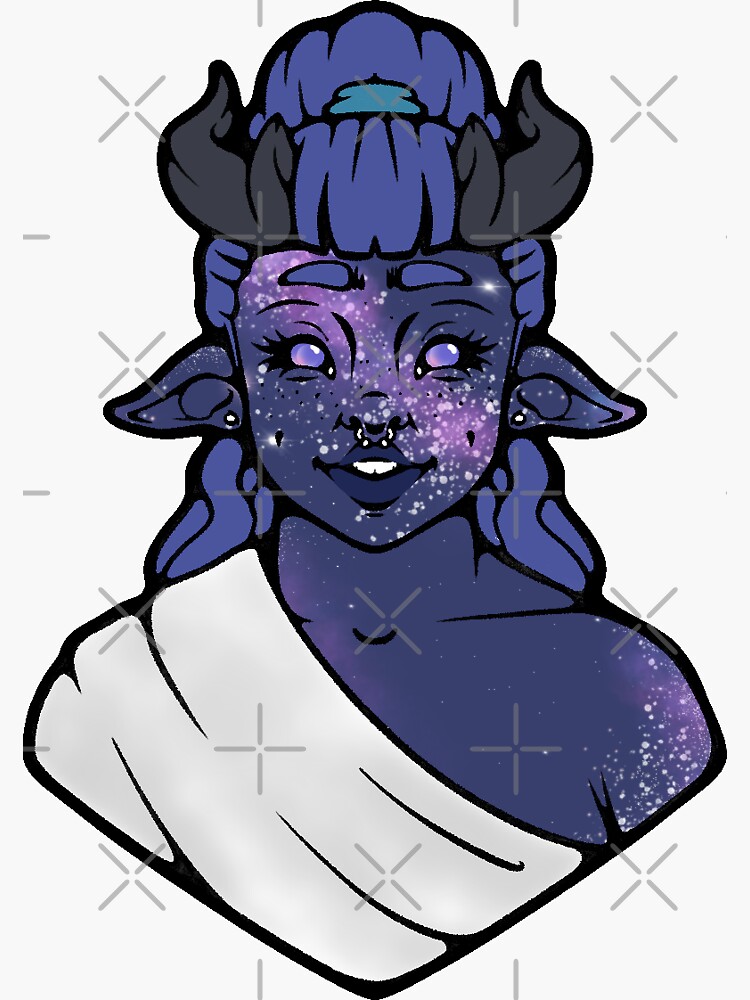 Thumbnail 3 of 3, Sticker, StarGirl v2 designed and sold by tamborjam.