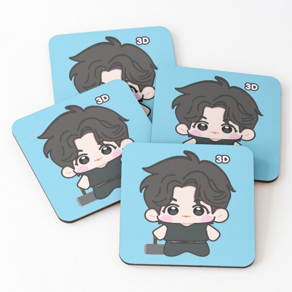 Item preview, Cute Kawaii Chibi Jungkookie Superdeformed in 3D with Hammer designed and sold by jmicasa.