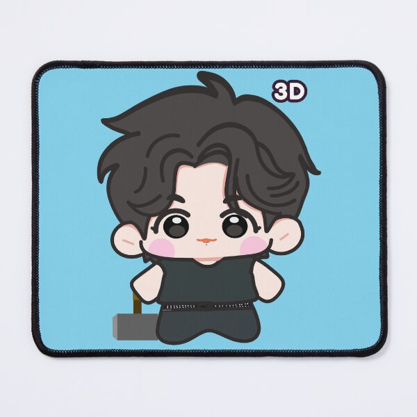 Item preview, Cute Kawaii Chibi Jungkookie Superdeformed in 3D with Hammer designed and sold by jmicasa.