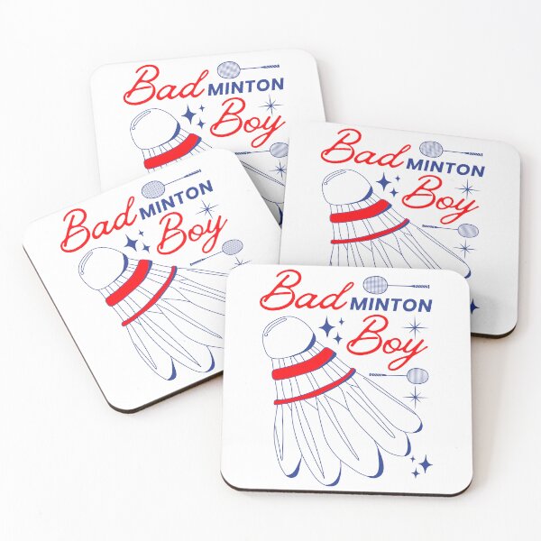 Item preview, Bad Boy Badminton Boy - Red on White Version - Funny Puns Sport Men Shuttlecock designed and sold by Millusti.