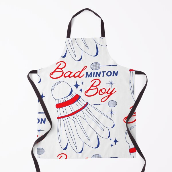 Item preview, Bad Boy Badminton Boy - Red on White Version - Funny Puns Sport Men Shuttlecock designed and sold by Millusti.