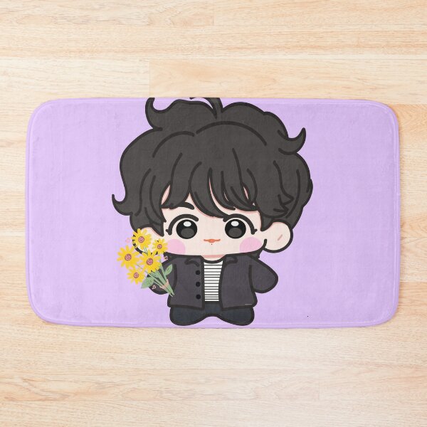 Item preview, Cute Kawaii Chibi Jungkookie Seven Sunflowers designed and sold by jmicasa.