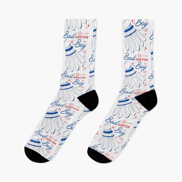 Item preview, Bad Boy Badminton Boy - Blue on White Version - Funny Puns Sport Men Shuttlecock designed and sold by Millusti.
