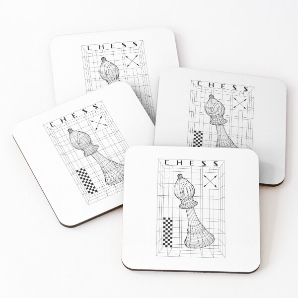 Item preview, Chess Player Bishop Piece Futuristic Checkmate Wireframe designed and sold by GrandeDuc.