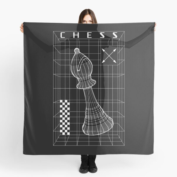 Aperçu de l'œuvre Wireframe futuriste de pièce d'échecs de joueur d'échecs créée et vendue par GrandeDuc.