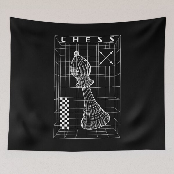 Item preview, Chess Player Bishop Piece Futuristic Checkmate Wireframe designed and sold by GrandeDuc.