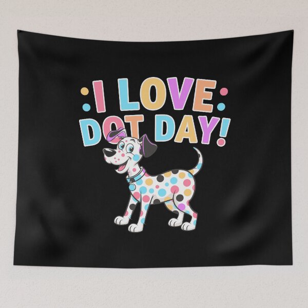Item preview, Dot Day Colorful Dalmatian Spot Art Gift for Dog Lovers designed and sold by w1ckerman.