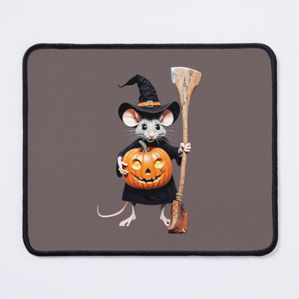 Item preview, Halloween mouse holding a pumpkin and an axe. designed and sold by MiMee4451.