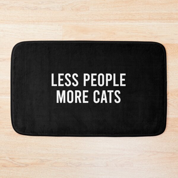 Item preview, Less People More Cats - Cat Lover Funny Pun designed and sold by zhilwahesani.
