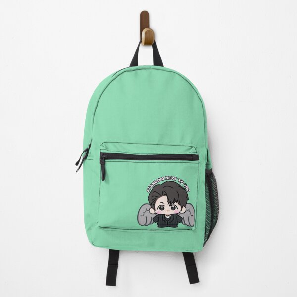 Item preview, Cute Kawaii Chibi Jungkookie Standing Next To You Black Angel designed and sold by jmicasa.