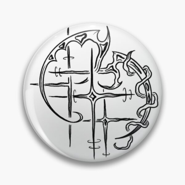 Item preview, goth sigil tribal designed and sold by Kat Thiel.