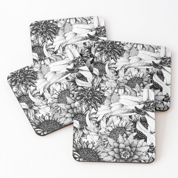 Item preview, Black and white floral  designed and sold by Flower Magic .