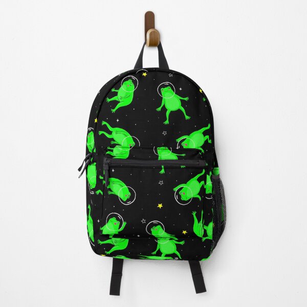 Item preview, funny astronaut frogs space black designed and sold by Gossip Rag.