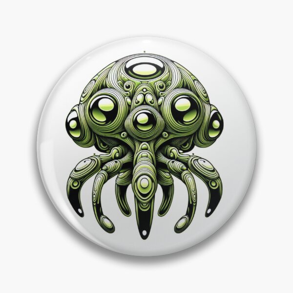 Item preview, Green Space Alien Robot Critter  designed and sold by Comicalcreation.