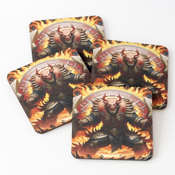 Item preview, Infernal Warlord: The Demon of Flames designed and sold by BGM by AI.