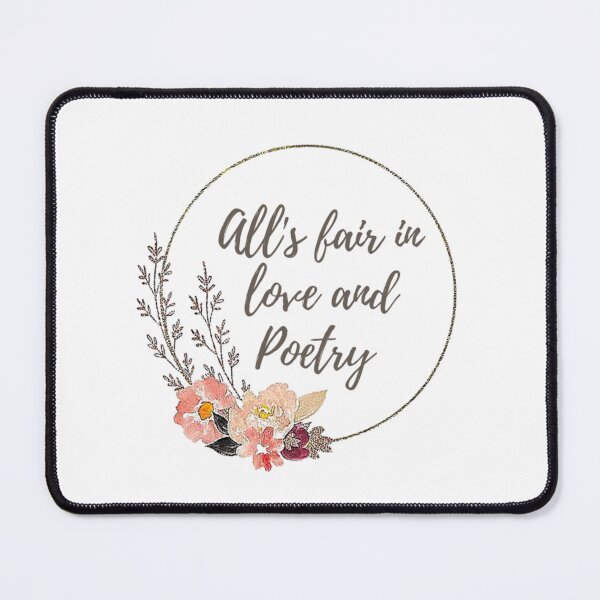 Item preview, "All's fair in love and poetry" - Taylor Swift TTPD Lyrics designed and sold by Simi2020.