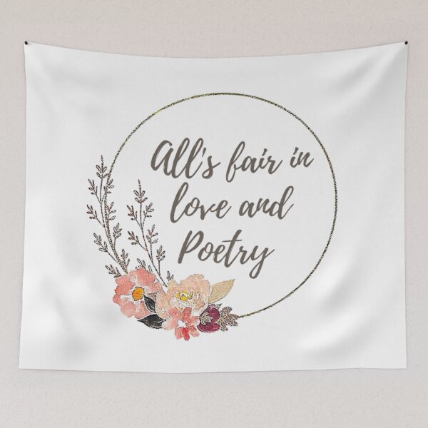 Item preview, "All's fair in love and poetry" - Taylor Swift TTPD Lyrics designed and sold by Simi2020.