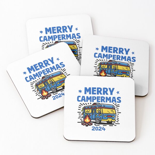 Item preview, Merry Campermas representing camping Christmas designed and sold by Be-Adventurous.