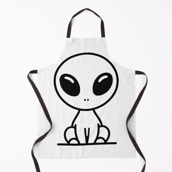 Item preview, Black and white cute space alien critter. designed and sold by Comicalcreation.
